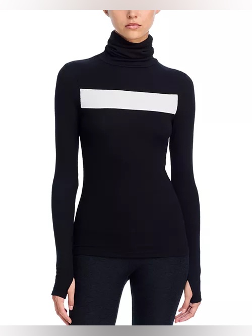 Splits59 Lennon Turtleneck D8017 Black White New Size S Dark Academia